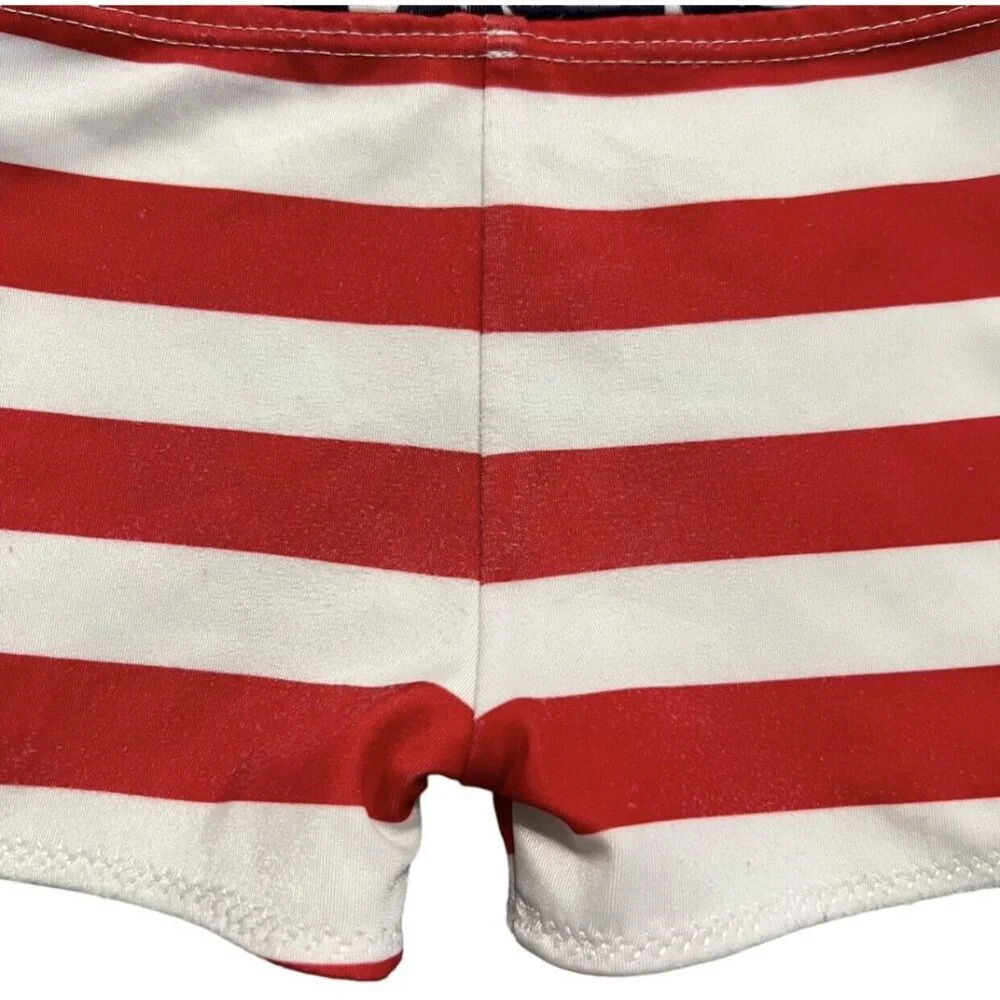 Handmade Small Shop 2T Patriotic Swim Shorts